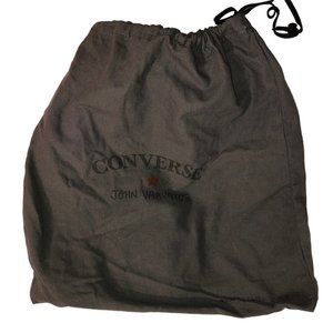 John varvatos Converse gray cotton drawstring dust bag 15x13"